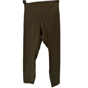 Lululemon Align HR Crop 23" Leggings Smoked Spruce Dark Olive Green Sz. 6